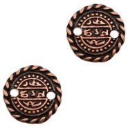 Breloques en m&eacute;tal TQ connecteur pi&egrave;ce orientale 17mm cuivre (sans nickel)