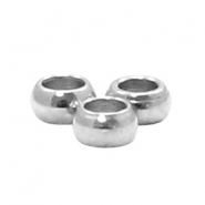Perles en acier inox 2mm argent&eacute; (inox)