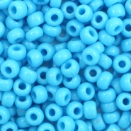 Perles de rocailles Miyuki 6/0 Opaque turquoise blue 6-413