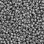 Perles de rocailles Miyuki 11/0 Opaque luster smoke grey 11-2479