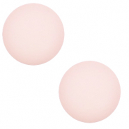 Cabochon classique 12mm Polaris Elements mat Rose d&eacute;licat