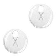 Breloques en m&eacute;tal Basic Quality lettre X Argent&eacute; antique (sans nickel)