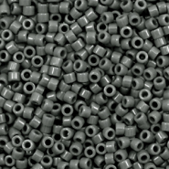 Perles Miyuki d&eacute;licas 11/0 Duracoat opaque dyed charcoal grey DB-2368