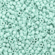 Perles Miyuki d&eacute;licas 11/0 Duracoat opaque dyed mint aqua blue DB-2356