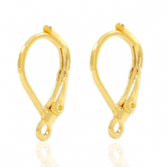 Appr&ecirc;ts en m&eacute;tal TQ boucles d'oreilles dormeuses avec anneau Dor&eacute;