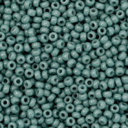 Perles de rocailles Miyuki 11/0 Duracoat opaque eucalyptus green 11-4481