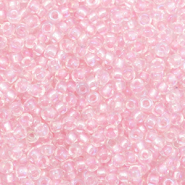 Perles de rocailles Miyuki 11/0 Fancy lined soft pink 11-3639