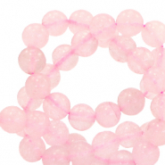 Pierres naturelles Quartz 6mm Rose glace