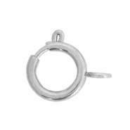 Appr&ecirc;ts en acier inox fermoir 10x12mm Argent&eacute;
