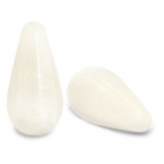 Perles Polaris Elements en forme de goutte Mosso shiny Blanc huile d'amande