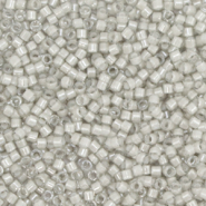 Perles Miyuki d&eacute;licas 11/0 Fancy lined moonstone grey DB-2391