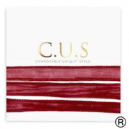 C.U.S&reg; rubans Rose rubis
