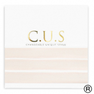 C.U.S&reg; rubans Rose coquillage clair paillet&eacute;