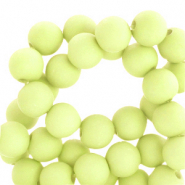 Perles acryliques 4 mm mat Jaune clair