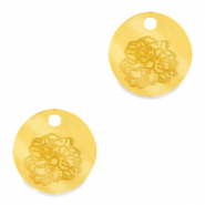 Breloques Plexx 12mm Fleur de naissance Octobre - Souci Dor&eacute;