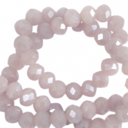 Perles &agrave; facettes 8x6mm disque Heishi Violet mystique-pearl shine coating