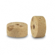 Pierres naturelle Quartzite disc 4x2mm Beige pierre