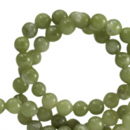 Pierres naturelles Serpentine 4mm Vert olive 