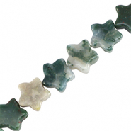 Pierres naturelles &eacute;toile Vert tr&egrave;fle