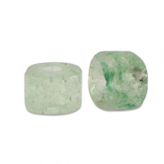 Pierres naturelles Quartzite disc 4x2mm Vert cactus
