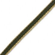 Ruban Vert fonc&eacute;-dor&eacute;