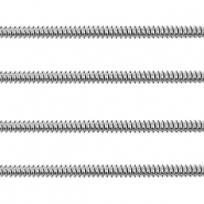 Appr&ecirc;ts en acier Inox cha&icirc;ne maille jaseron serpentine 2.5mm Argent&eacute;