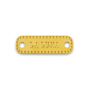 Breloques en acier Inox connecteur La Luna Dor&eacute;