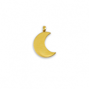 Breloques en acier Inox La Luna Dor&eacute;