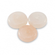 Pierres naturelles Quartz rondelles 6mm Blanc cass&eacute;-p&ecirc;che