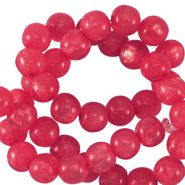 Perles Polaris rond 4mm Mosso Rose flashy