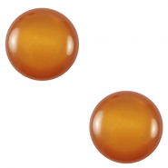 Cabochon classique 12mm Polaris Elements Lucido Orange r&eacute;colte-marron