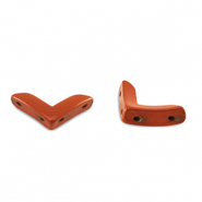 Perles tile fl&egrave;che Rouge corail