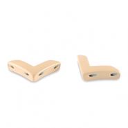 Perles tile fl&egrave;che Beige abricot