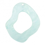 Pendentifs en r&eacute;sine organique Bleu ciel