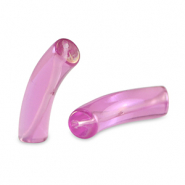 Perles tubes acryliques lilas pur-AB coating