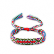 Cha&icirc;nes de cheville tendance Vert arm&eacute;e-rose