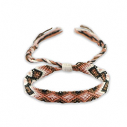 Bracelets tendance Noir-rose vintage
