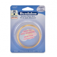 Beadalon Fil de style Allemand carr&eacute; 20Gauge Dor&eacute;