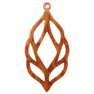 Pendentifs en r&eacute;sine Marron topaze