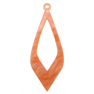 Pendentifs en r&eacute;sine Rouge corail
