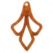 Pendentifs en r&eacute;sine Marron topaze