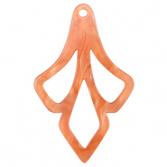 Pendentifs en r&eacute;sine Rouge corail