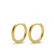 Appr&ecirc;ts en m&eacute;tal DQ boucles d'oreilles cr&eacute;oles 16mm Dor&eacute; (sans nickel)