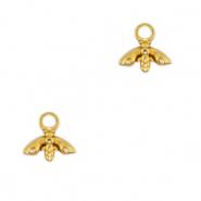 Breloques en acier Inox abeille Dor&eacute;