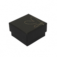 Bo&icirc;te &eacute;crin &agrave; bijoux coeur Noir
