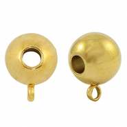 Perles en acier Inox avec anneau 10mm Dor&eacute;