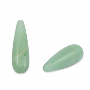 Pierres naturelles perles Quartz Aventurine goutte Vert
