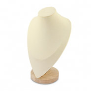 Pr&eacute;sentoir bijoux buste pour colliers Natural-beige