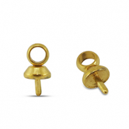 Appr&ecirc;ts en acier inox embout pour perles Dor&eacute;