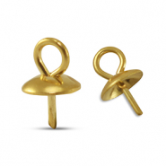 Appr&ecirc;ts en acier inox embout pour perles Dor&eacute;